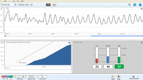 emWave Desktop Chart